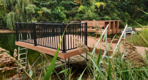 Deep Water Designs elevated dock with I.Dekk