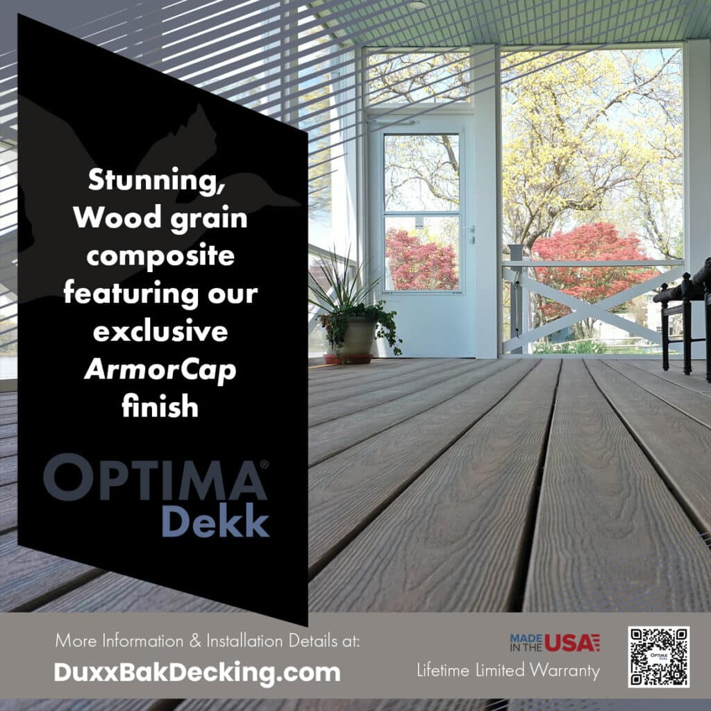 Optima Dekk Boardwalk Grey | DuxxBak Composite Decking